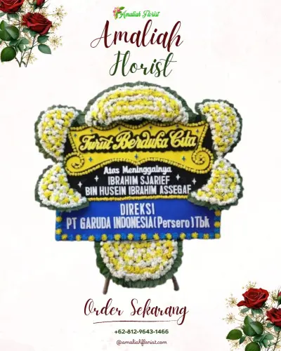 Papan Bunga Duka di Lette