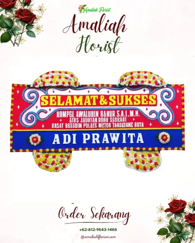 Karangan Bunga Ucapan Selamat di Lette